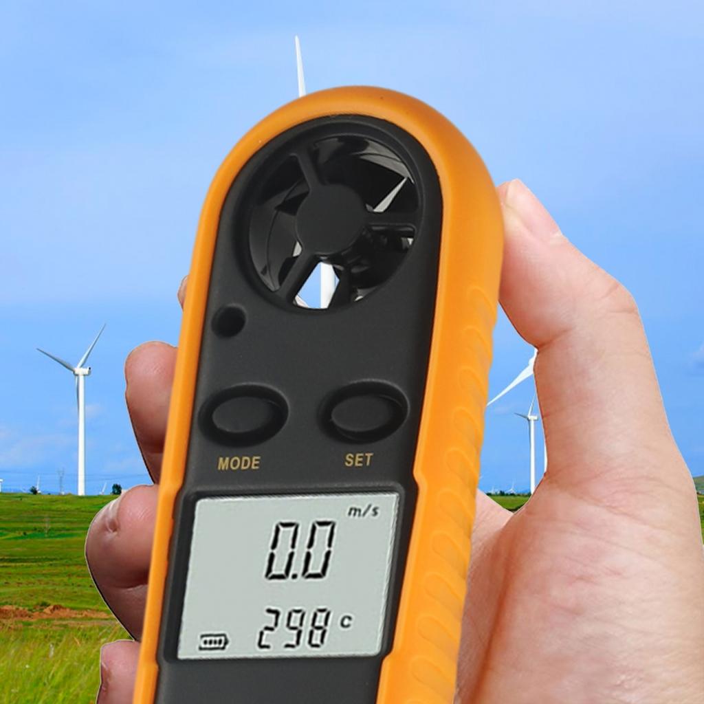 Digital Anemometer Handheld Wind Speed Tester Pocket Anemometer