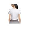 Adidas SS25 Fashion Comfortable Round Neck Short Sleeve T-Shirt Women T-Shirts White JZ2313