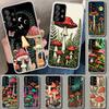 Colorful Mushroom Phone Case Cover for Samsung Galaxy A12 A22 A32 A52 A72 A02S A51 A50S A31 A20S A10S Note 20 Ultra 10 Plus Gala
