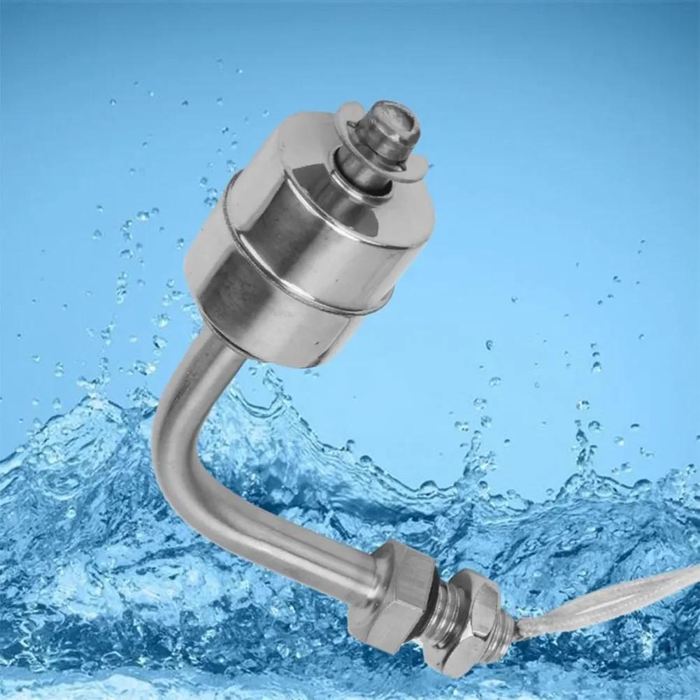304 Stainless Steel Float Switch Tank Liquid Right Angle Water Level Sensor Heat-resistant L Type Automatic Level Sensor