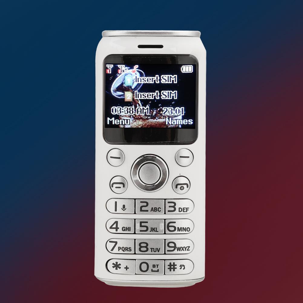 K8 Bluetooth Dialer Mini Kinder Kinder Student Dual Card Handy mit gebogenem BildschirmWeiß