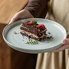 Dinner Plate Ceramic Large Plate Japanese Tableware Western Plate Restaurant Dessert Plate Household Large Round Plate