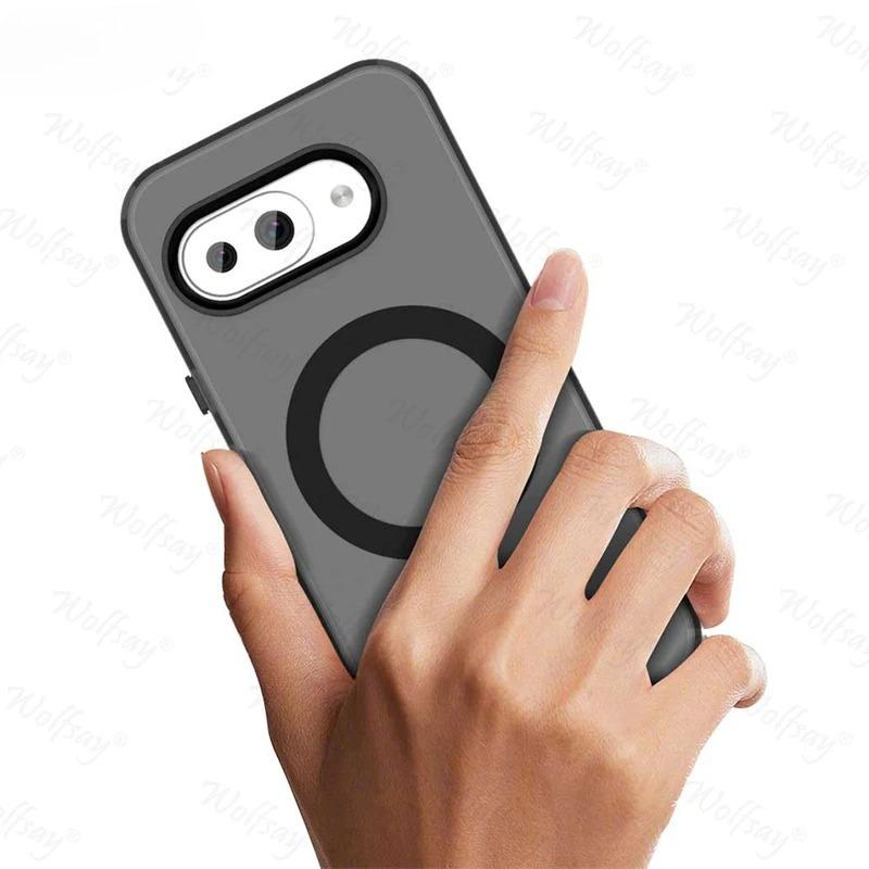 Transparent Case For Google Pixel 9A Case Pixel 8 9 10 Pro XL Magnetic Adsorption Wireless Charge Cover For Google Pixel 9A Case