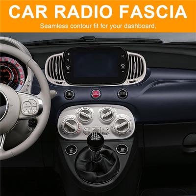 AUTO Autoradio 2 Din Blende Für Fiat 500 2007-2015 DVD Stereo Panel Armaturenbrett Umbau Einbau Rahmen