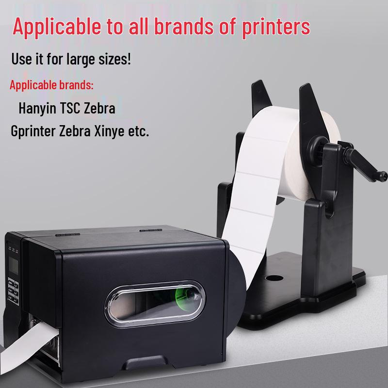 Hand-Crank Label Printer with Self-Adhesive Thermal Paper for Clothing Tags