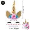 Unicorn Birthday Party Supplies Tableware Plates Cups Napkins Tablecloth Banner Foil Balloons Pastel Rainbow Baby Shower Decor