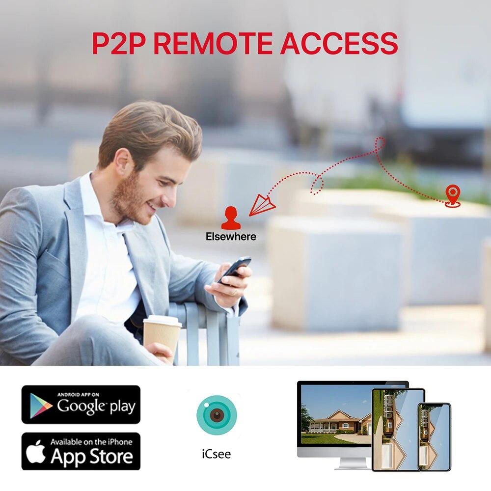 LS VISION Cámara PTZ Exterior UE 9MP 4K HD Zoom Híbrido 8X Tres Lentes Doble Pantalla Cámara IP Wifi 4MP Alarma Luz Policial Vigilancia CCTV ICSee