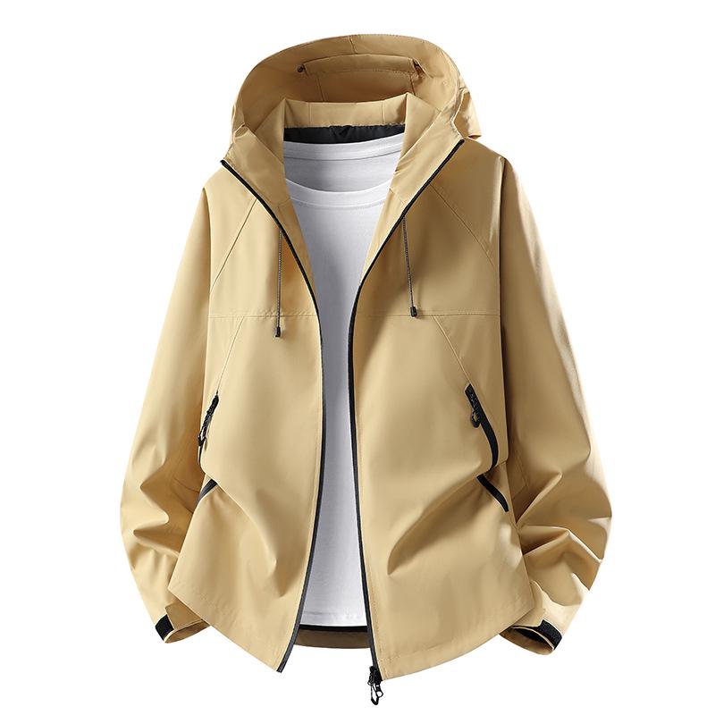 Unisex Lightweight Windproof Waterproof Jacket for Spring and Autumn, Custom Logo Print Available