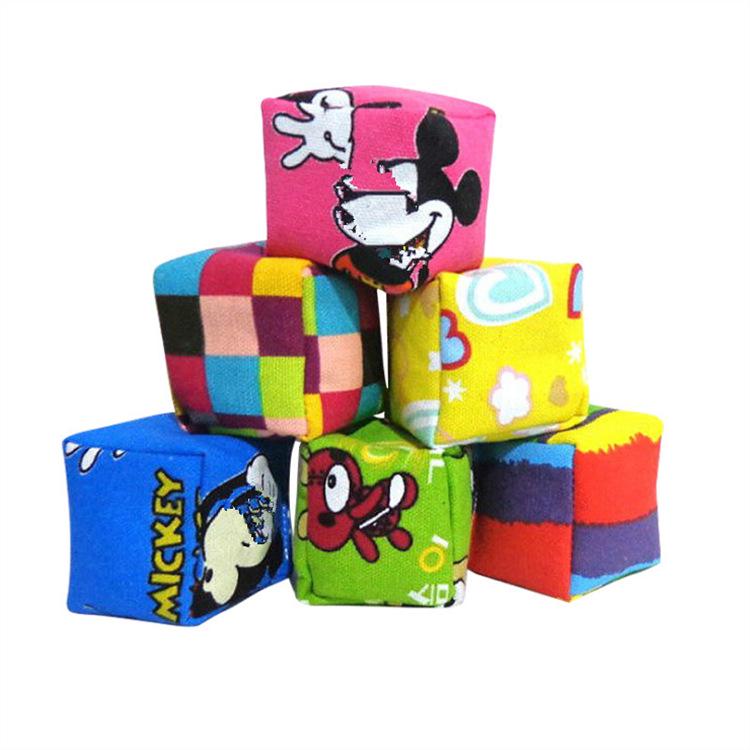 Hand-Sewn Cartoon Beanbag for Kids - Durable Canvas with Rice Husk Filling, Perfect for Kindergarten and Outdoor Sports