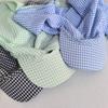 Selbst zu bindende Turban-Baseballkappen Gittermuster für Erwachsene Strandurlaube Fischerhut