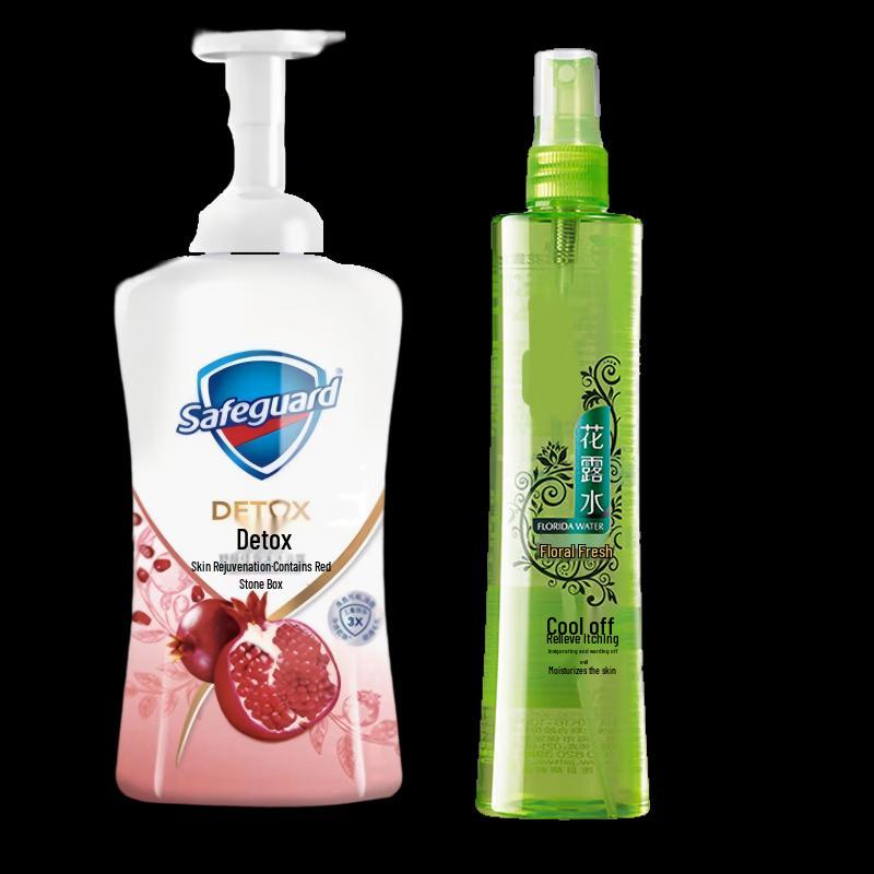 Safeguard Pomegranate Foaming Shower Gel & Refreshing Spray Set