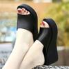 Cool Slippers Women's 2025 New Outer Wear Wedge Heel Women's Shoes Platform Versatile Beach Waterproof Table High Heel Sandals One Word