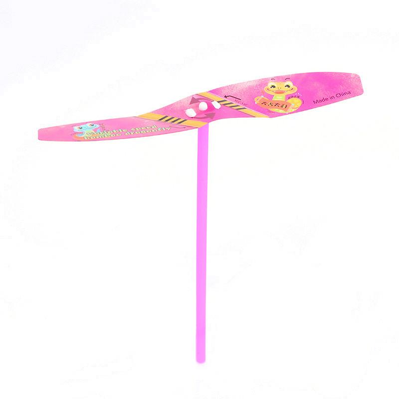 Dinosaurier Insekt Kaninchenmuster Bambuslibelle PVC-Spielzeug mit Flug einstellbar