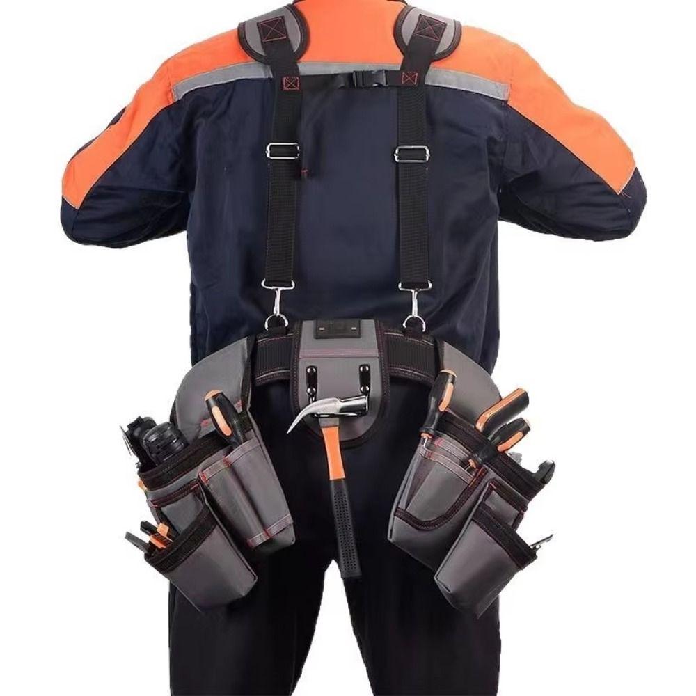 Adjustable Professional Tool Belts Vest Type Electrician Special Tool Bag  Gardening