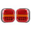 28 LED Stop Marker Lights Trailer Tail Light Waterproof Turn Signal Parking Reversing Brake Lamp for