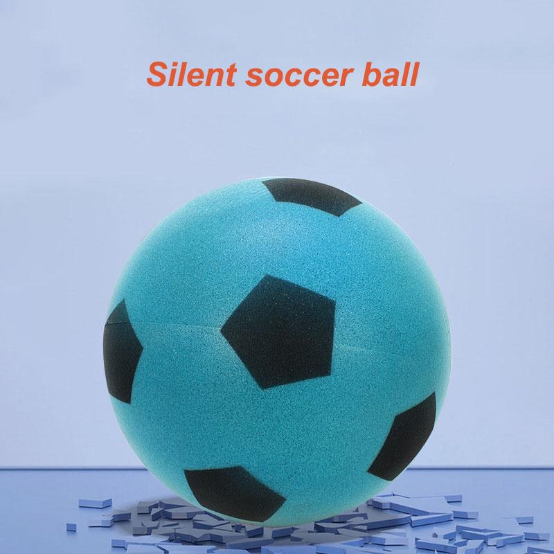Silent Soccer Ball High Density PU Foam Quiet Football Indoor Playing Mute Bouncing Ball Children Sports Toy Game No Noise
