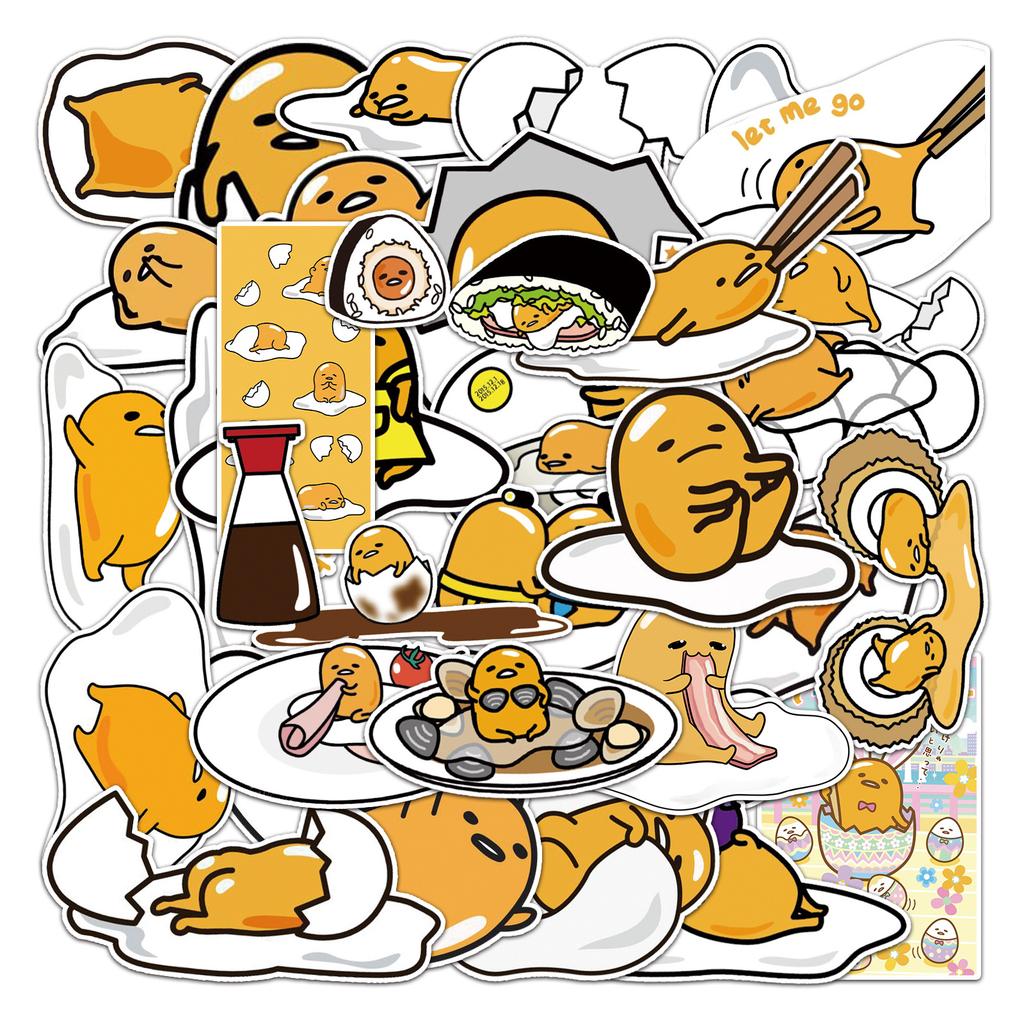 50 Lazy Balls Doodle Cartoon Animation DIY Suitcase Handbook Mobile Phone Case Glue Sticker