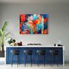 Canvas Print, Orange Abstract Hand-painted