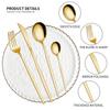 24pc/pack Titanium Plated Gold Gift Box Stainless Steel Knife Fork Spoon Tableware Flatware Set Festival Kitchen Dinnerware Gift