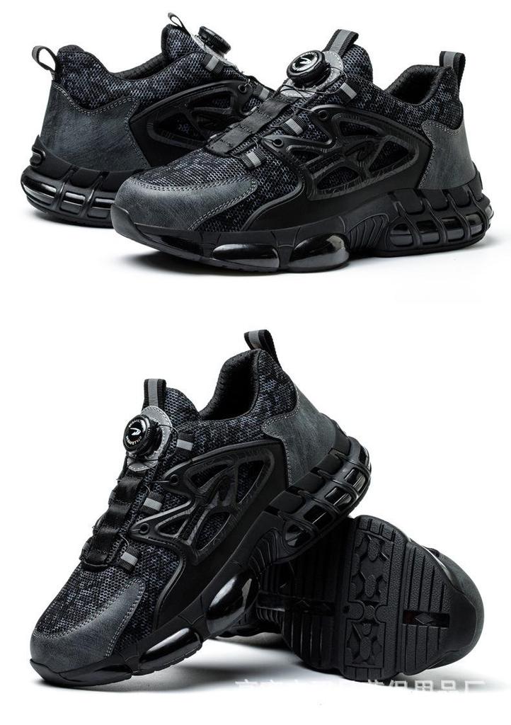 Steel Toe Anti-Smash Breathable Work Shoes - Lightweight, Comfortable, Wear-Resistant, Puncture-Proof Safety Boots
