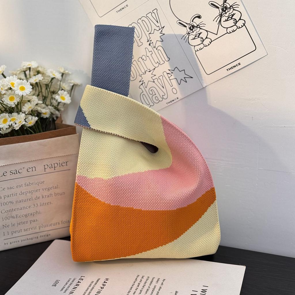 Geantă Tricotată cu Tematică Festivalul Bărcii Dragonului Geantă Cadou pentru Întâlnirea Companiei Geantă de Mână Cadou de Nuntă Geantă Zongzi Geantă Fericită pentru Bomboane