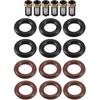 Fuel Injector Seal O Ring - Car O-Ring Rebuild Repair Kit - for Mercedes-Benz 3.5L 2005-2013 NBR Rubber Black - 6 Sets