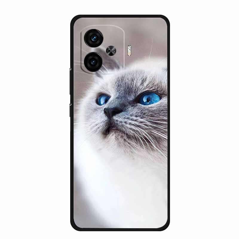Black Silicone Case For Vivo iQOO Z9 Turbo Plus Case Z 9 Turbo Coque Soft Back Cover For Vivo iQOO Z9 Turbo Phone Case Cartoon