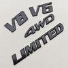 3D Metall Auto Aufkleber Logo 4WD V6 V8 LIMITED Kotflügel Seitenemblem Heckklappen Emblem Für Toyota LC150 LC200 4Runner Tundra Zubehör