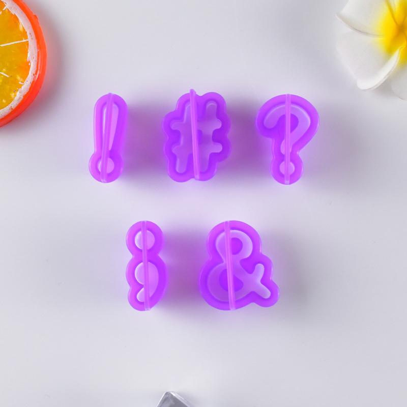 40Pcs/Set Alphabet Cake Molds Figure Plastic Letter Fondant Mold Cookie Decor