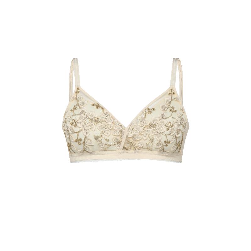 

Женский бюстгальтер с цветочной вышивкой, беспроводное регулируемое нижнее белье, сексуальное женское белье S
