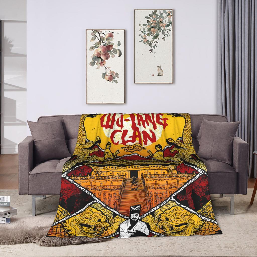 Warm Blanket Decorative Annees 90 Bee Wu Clan T-tangs Throw Blanket  Flannel Bedspread For Living Room Graphic Sofa Bed Cover