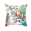 Tropical Plants Pillow Case Polyester Decorative Pillowcases Green Leaves Throw Pillow Case Kussensloop Almohada Poszewka Zt306