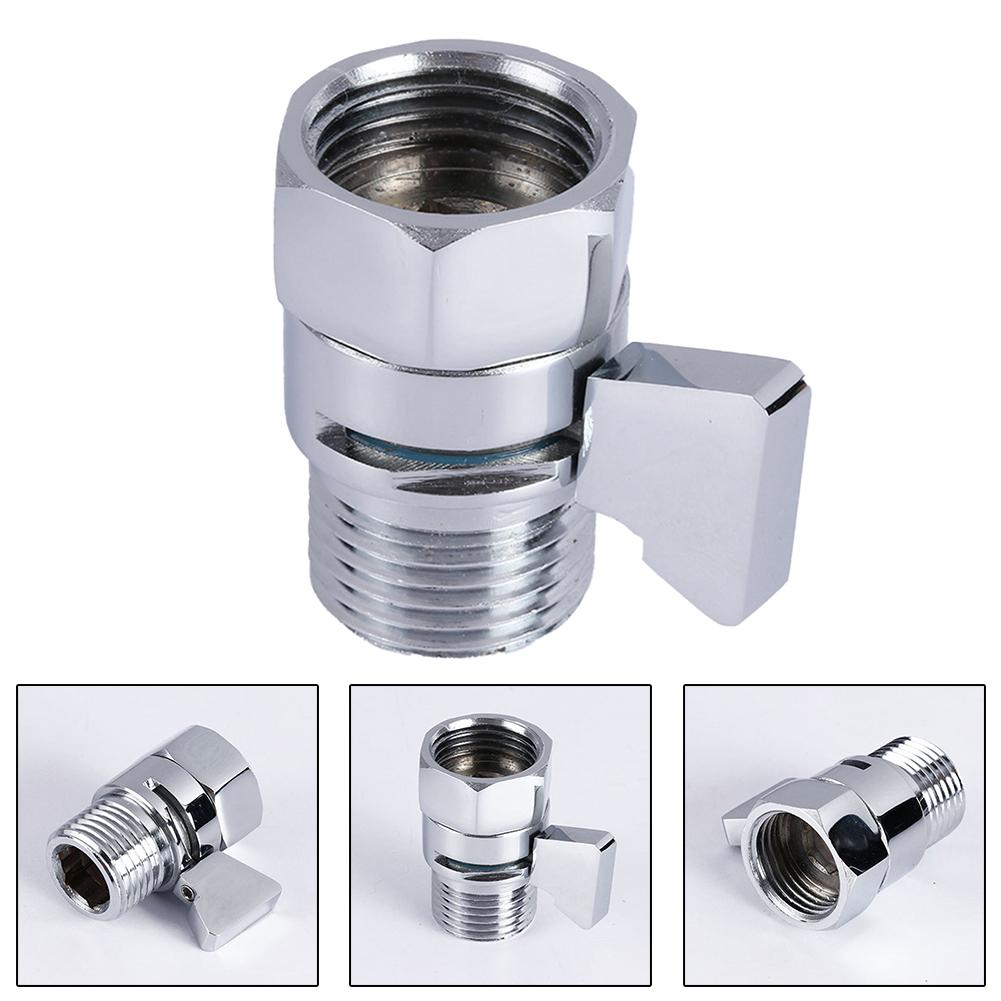 Shut-off Valve Valve For Shower Head Water Saver Valve Brass G1/2 Connections Polished Chrome Home Improvement