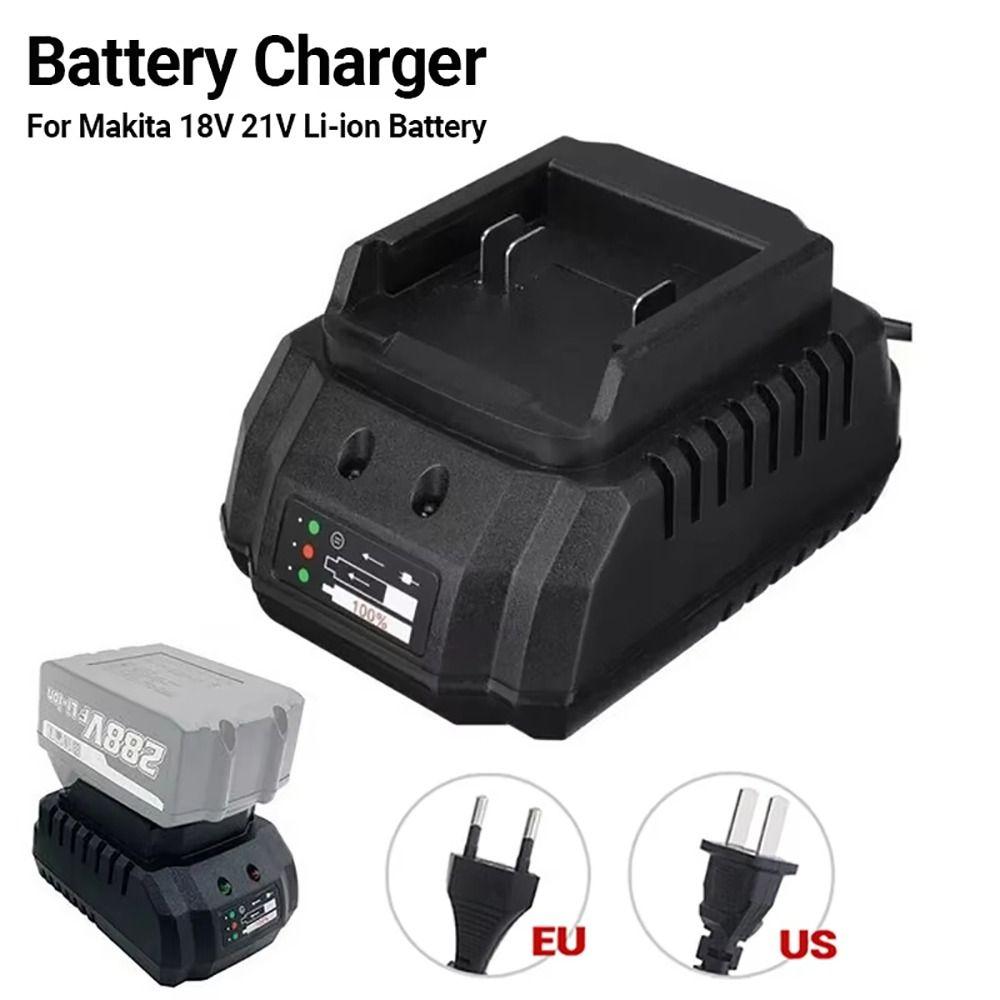 1Pcs Portable Battery Charger US/EU plug Power Tool Li-ion Charging Adapter 18V 21V Replacement Parts