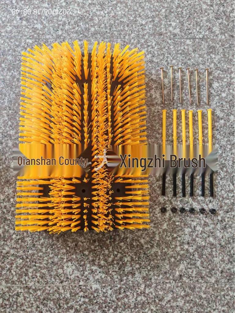 Bardzo Duża Składana Szczotka do Ciała Krowy – Trójsekcyjna Rolka do Masażu i Drapania do Czyszczenia Zwierząt Gospodarskich