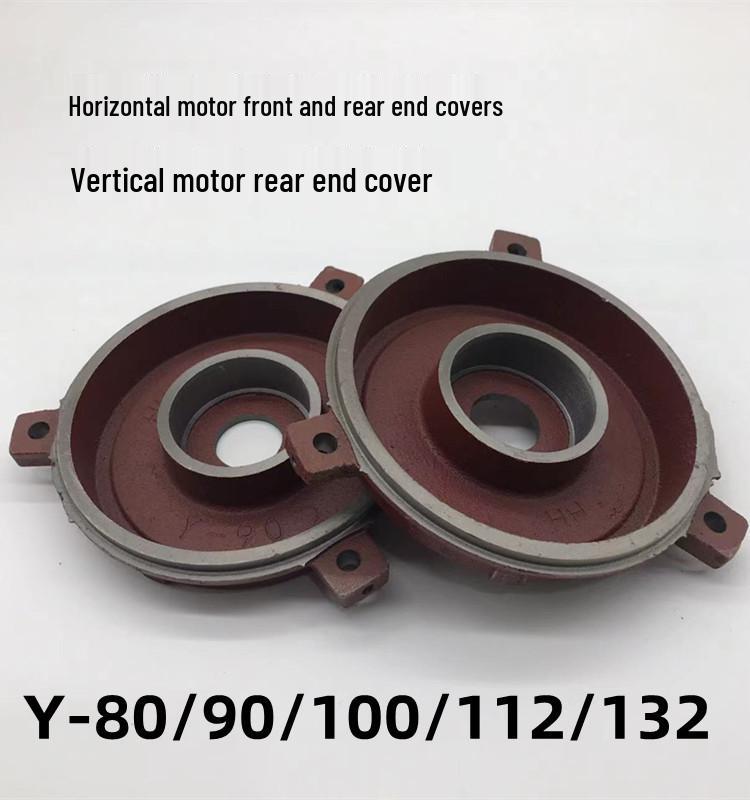 Horizontale Motor-Endkappe für Y80-355, 5,5 kW, Vorder- und Rückseite