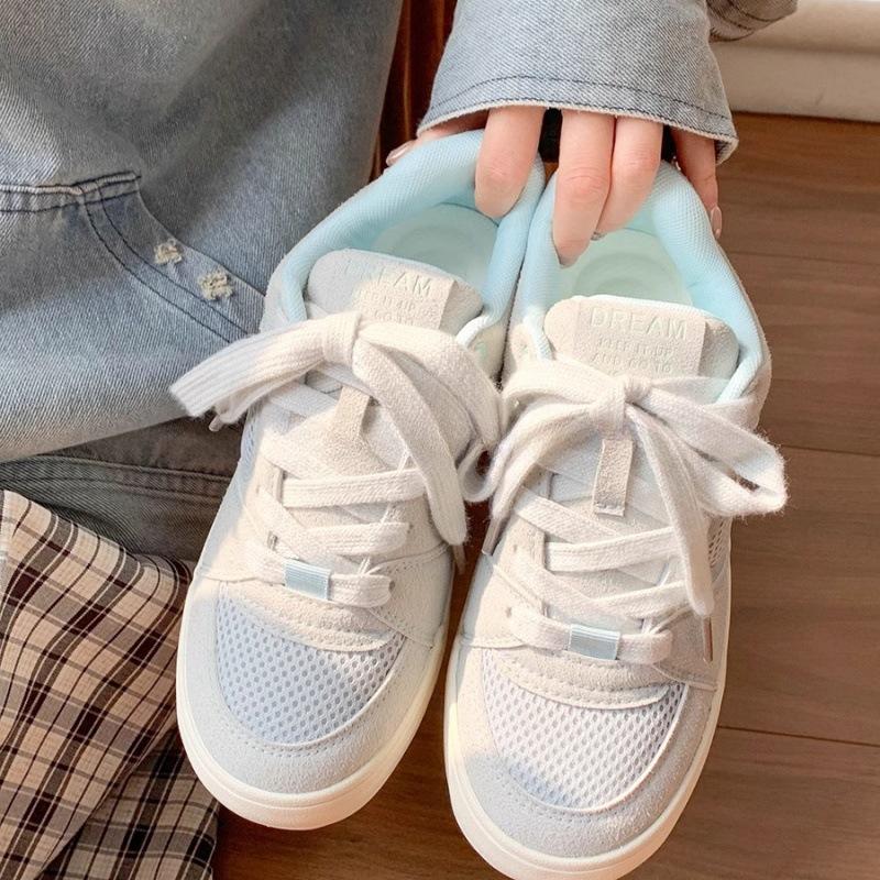 Casual Korean version of foreign trade niche board shoes 2025 spring new versatile platform white shoes breathable sports and leisure shoes