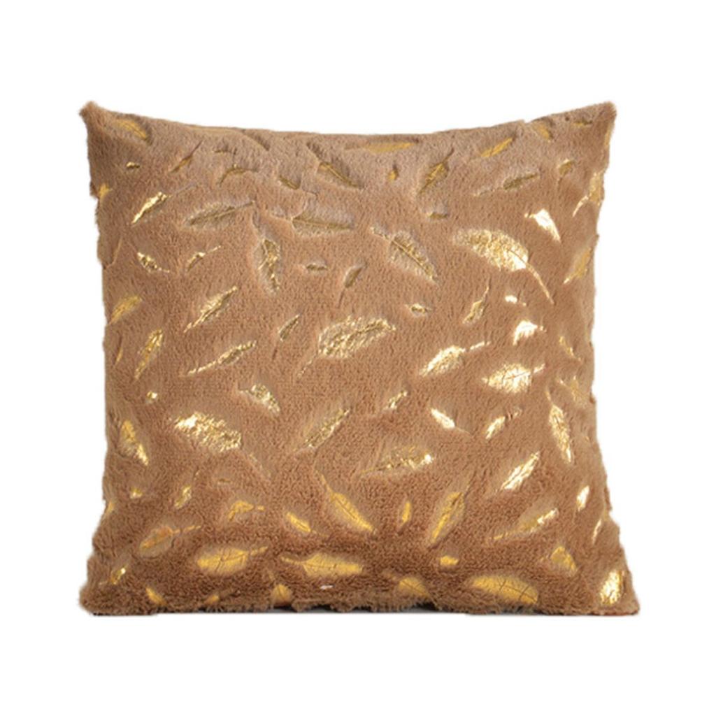 Decorative Bed Plush Soft Feather Cushion Cover Throw Pillow Cover Home Decoration Pillowcase