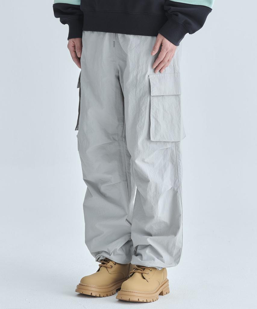 CGP Nylon Cargo Parachute Pants - Grey
