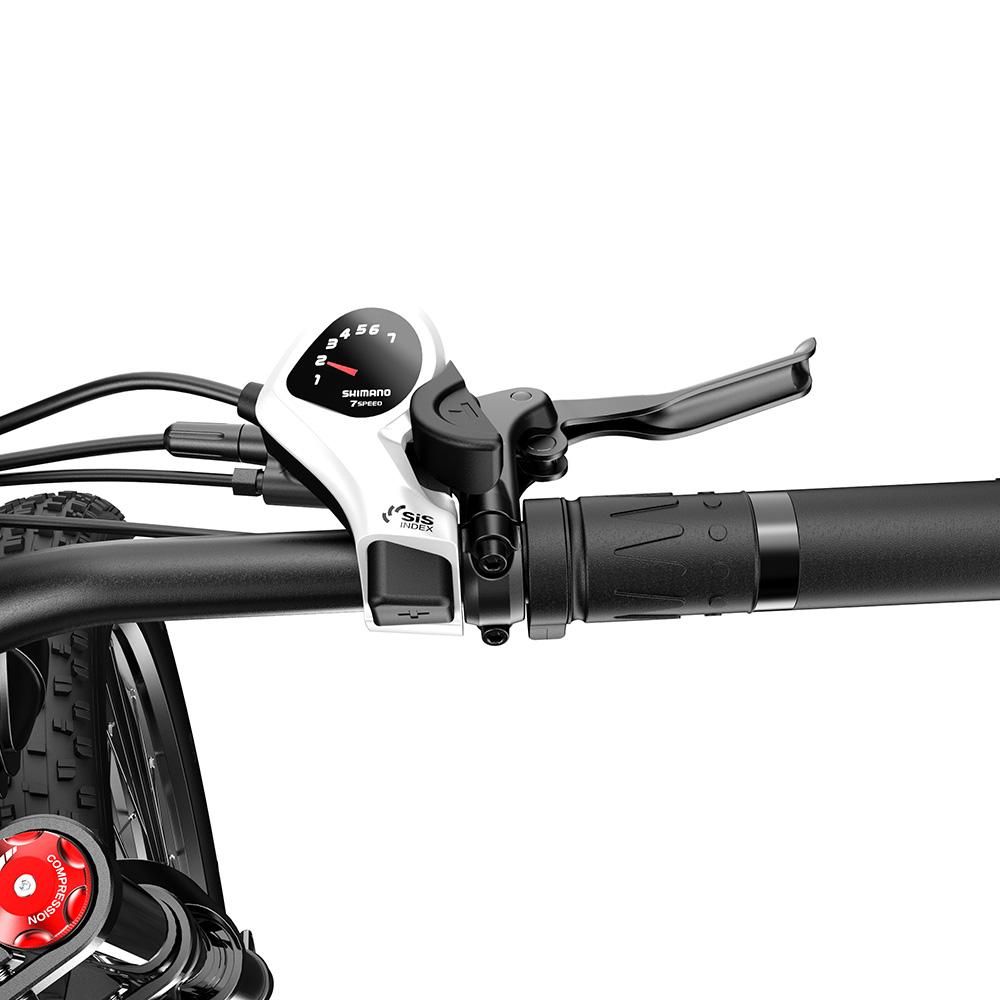 Electric Bicycle Foldable Dukawey 1000Wx2 Motor Full Suspension 48V 17.5AH 26" Fat Tire Ebike For Adult Color LCD Screen BST-6