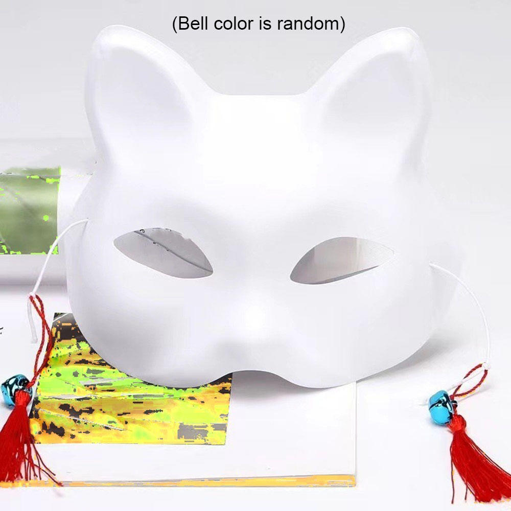 Halloween Cat Face Mask Plastic Vintage Dance Costume Masquerade Halloween Festival Cosplay Prop New Year Party Half Face Mask