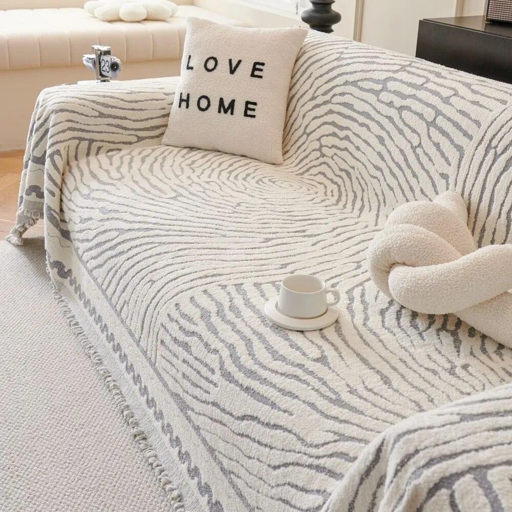Travel Rug Sofa Mat  Nordic Double-sided Availability Soft Sofa Towel Blankets Outdoor Camping Picnic Blanket Leisure Towel