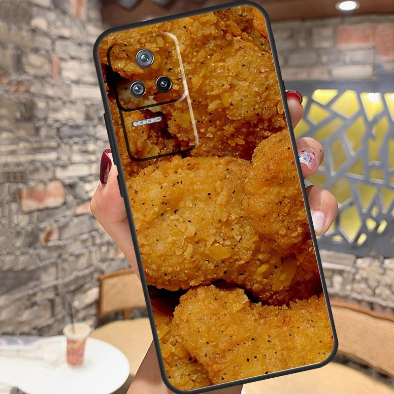 Pommes Burger Pizza Hülle Für Xiaomi 15 14 13 Ultra 11T 12T 13T 14T Pro POCO X7 X6 Pro X3 X5 M6 F5 F6 Pro Cover