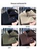 Men's Half-Zip Oatmeal Fleece Wool Hoodie, Autumn/Winter, Stand Collar, Fashionable & Versatile Long Sleeve