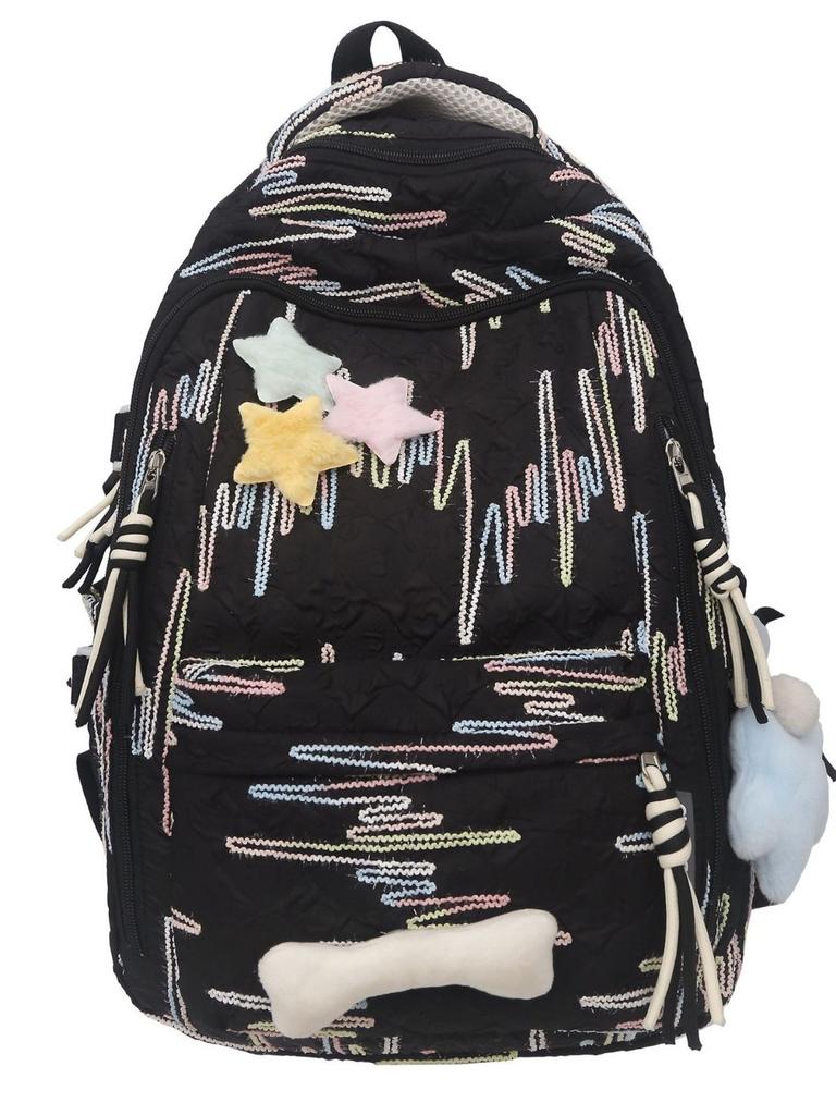Girl Backpack School Bag With Nylon Material For Middle School Students