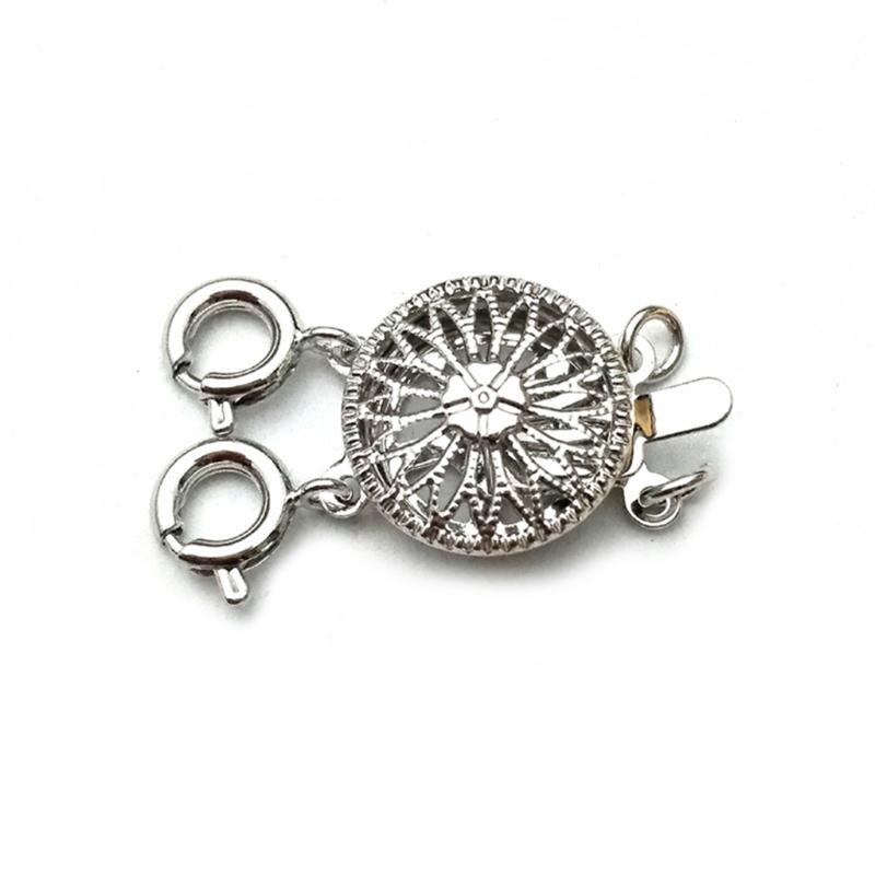 Novelty Lock Magnetic Necklace Clasp Sunflower Stackable Necklace Connector Closure Bracelet Extender for Jewelry Making