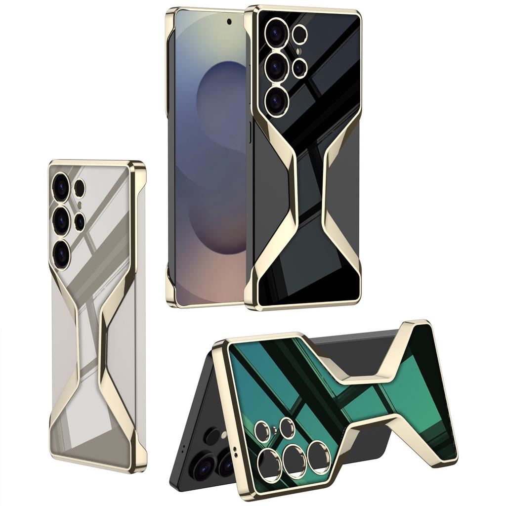Suitable for Samsung S25U Mobile Phone Case 25u Electroplated Frameless Business Style Heat Dissipation and Fall Protection Case