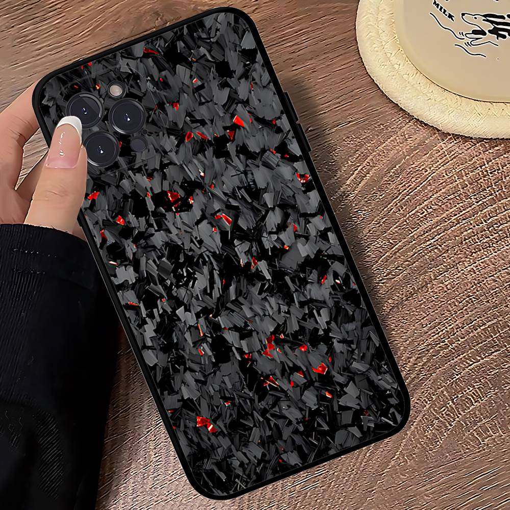 

Чохол для телефону з вуглецевого волокна для iPhone 17 Air 16 15 14 13 12 11 Pro Max 16 15 14 Plus М який силіконовий чохол iPhone 17 Air