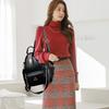 Umhängetasche Damenmode PU Weichleder Rucksack Persönlichkeit Trend Dual-Use-Schultasche
