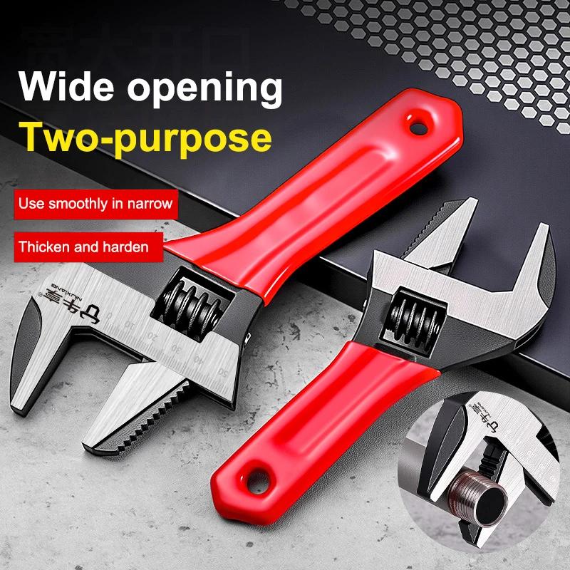 6/8" Mini-Großdurchmesser Kurzer Griff Verstellbarer Schraubenschlüssel, Perfekt für die Badezimmermontage
